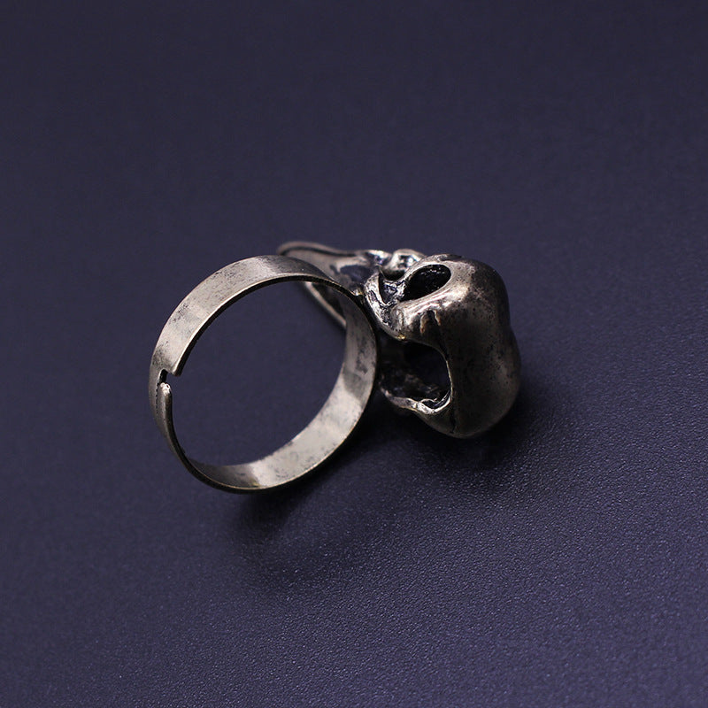 Fiction Edge | Harry Potter Skull & Bird Head Ring | Wizardry School Collectible