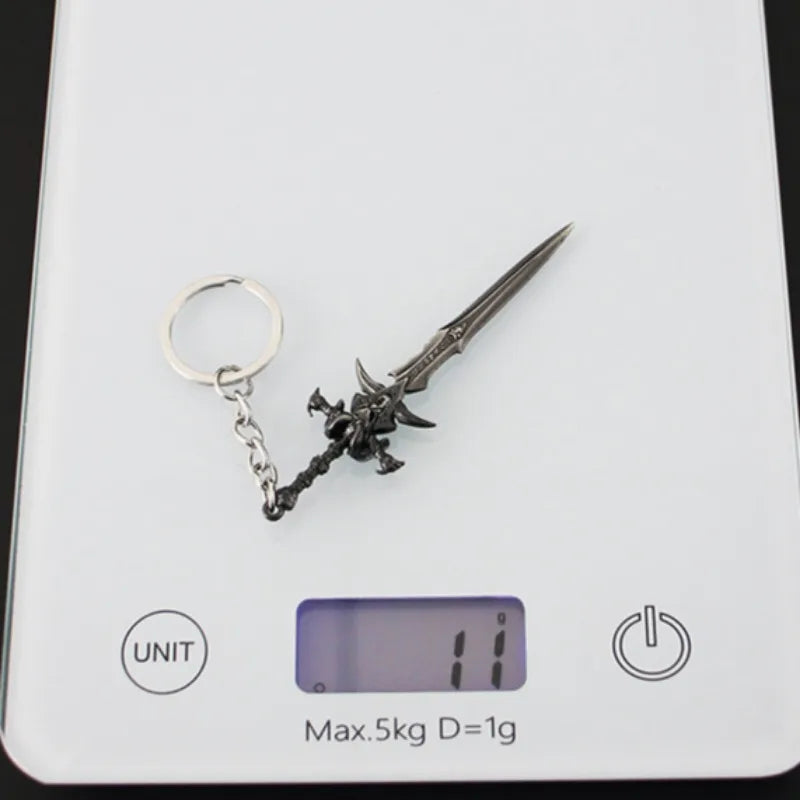 Fiction Edge Frostmourne Keychain Mini Sword – 9cm Alloy WoW Replica