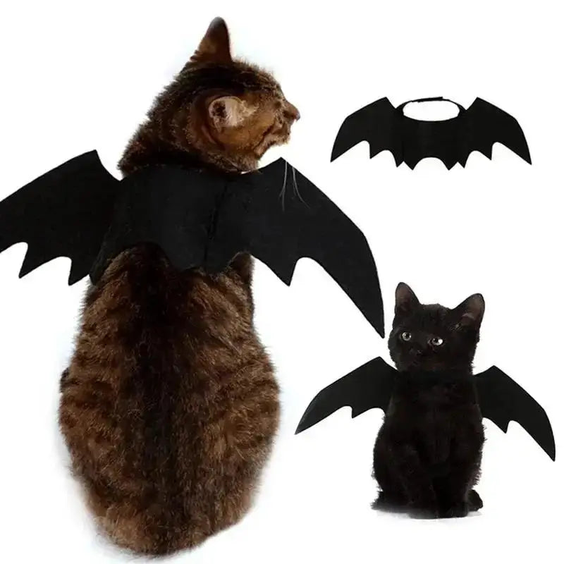 Cute Cat & Dog Bat Wings – Pet Halloween Cosplay Costume