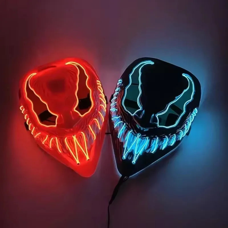 Marvel Venom LED Mask – Glow Cosplay Full Face Halloween Party Prop