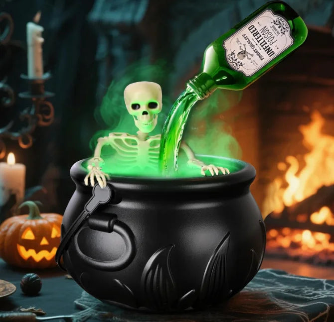 Halloween Magic Wizard Bowl – Floating Bottle & Mist Diffuser Prop
