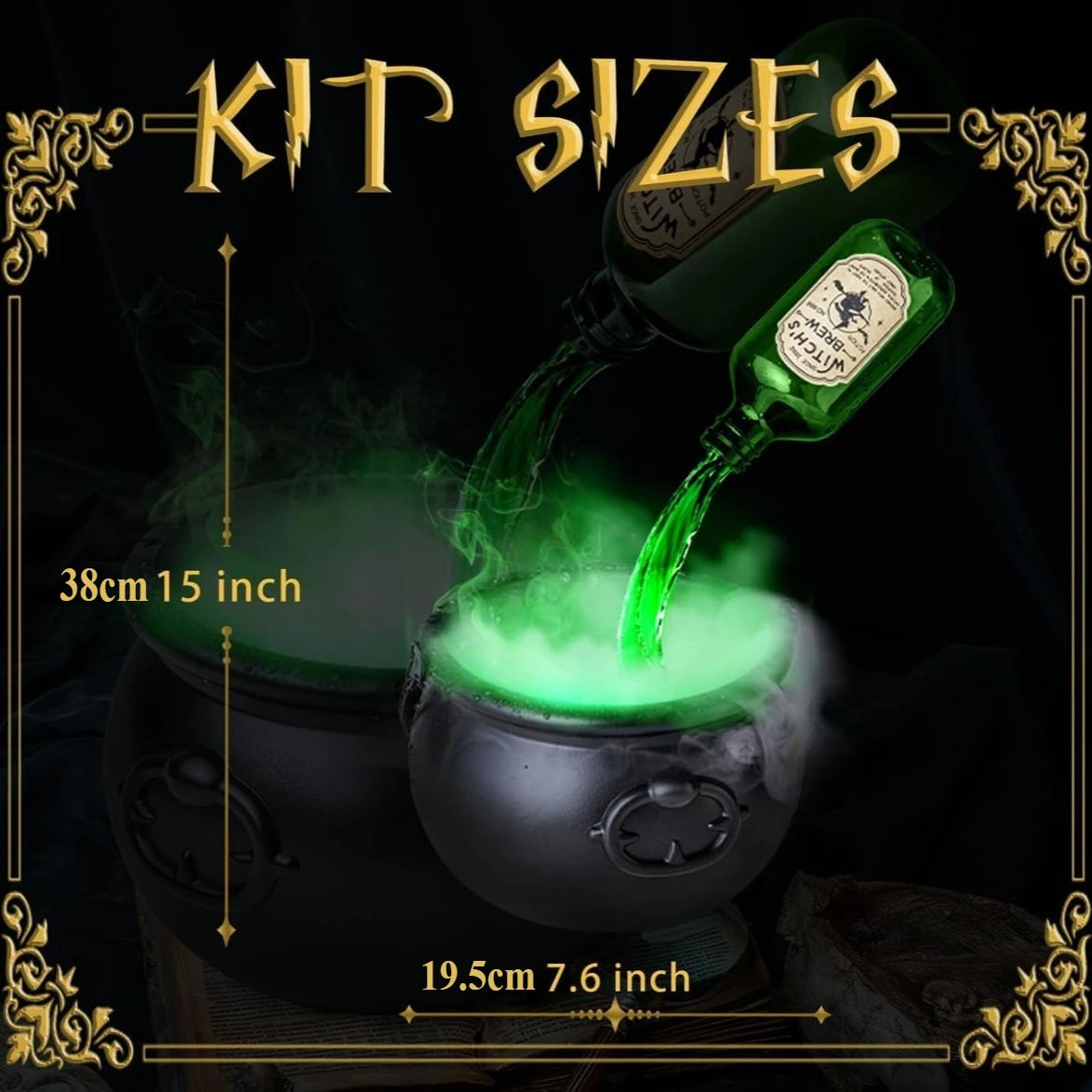 Halloween Magic Wizard Bowl – Floating Bottle & Mist Diffuser Prop