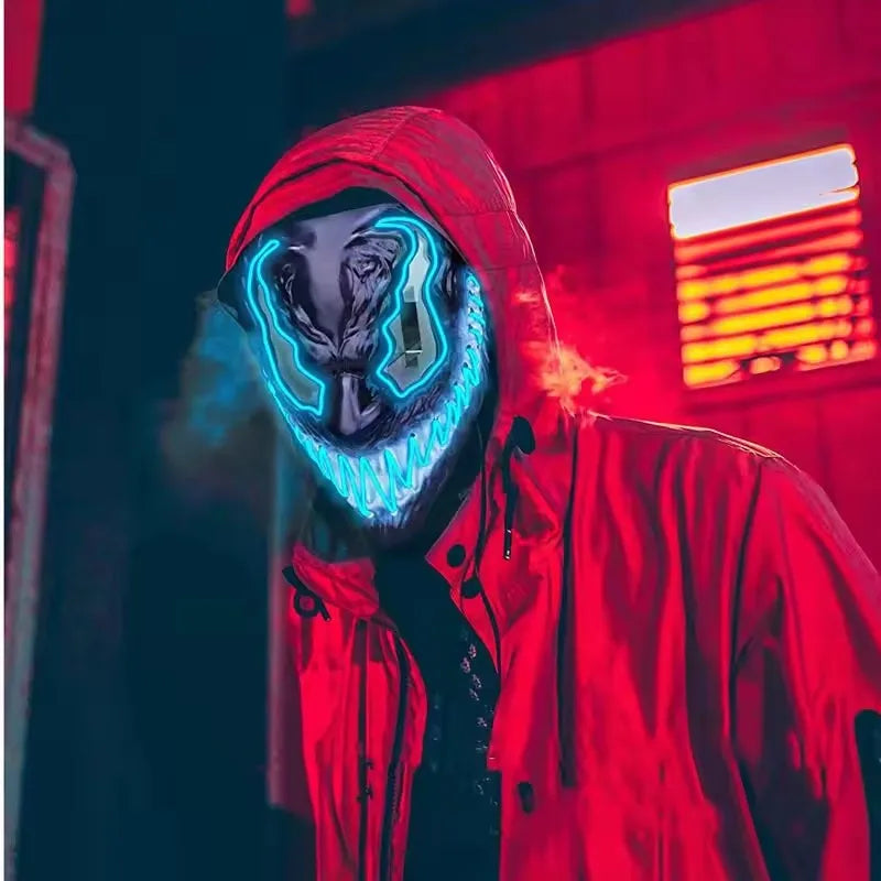 Marvel Venom LED Mask – Glow Cosplay Full Face Halloween Party Prop