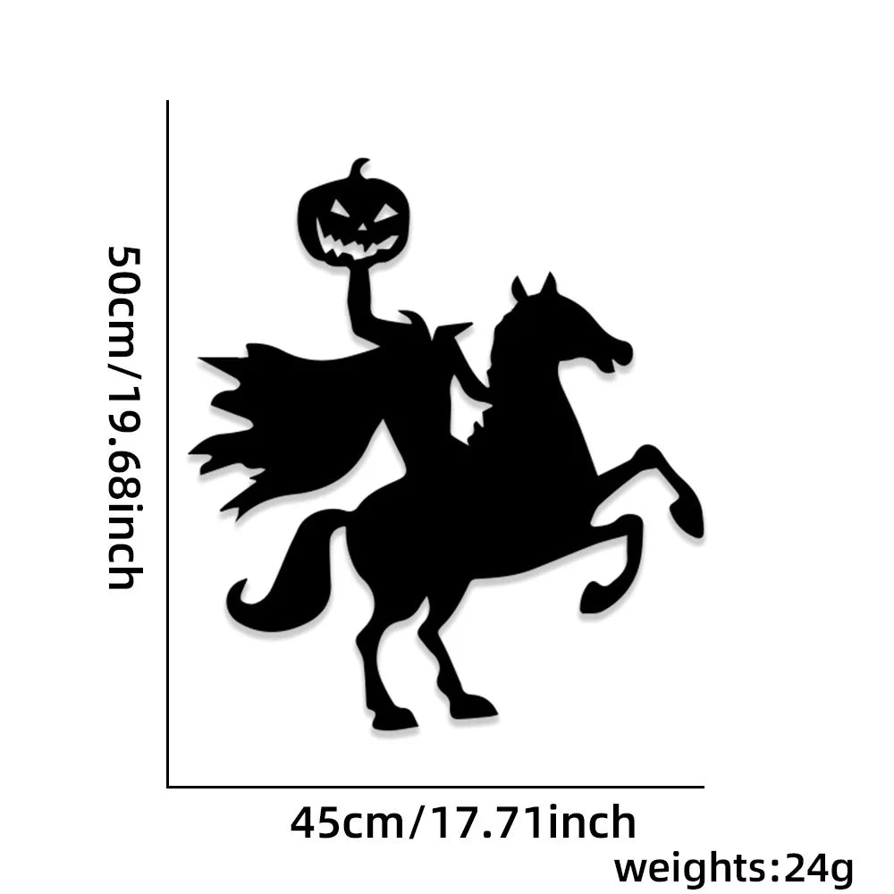 Halloween Window & Door Stickers – Ghost, Skeleton Hand, Pumpkin & Witch Décor