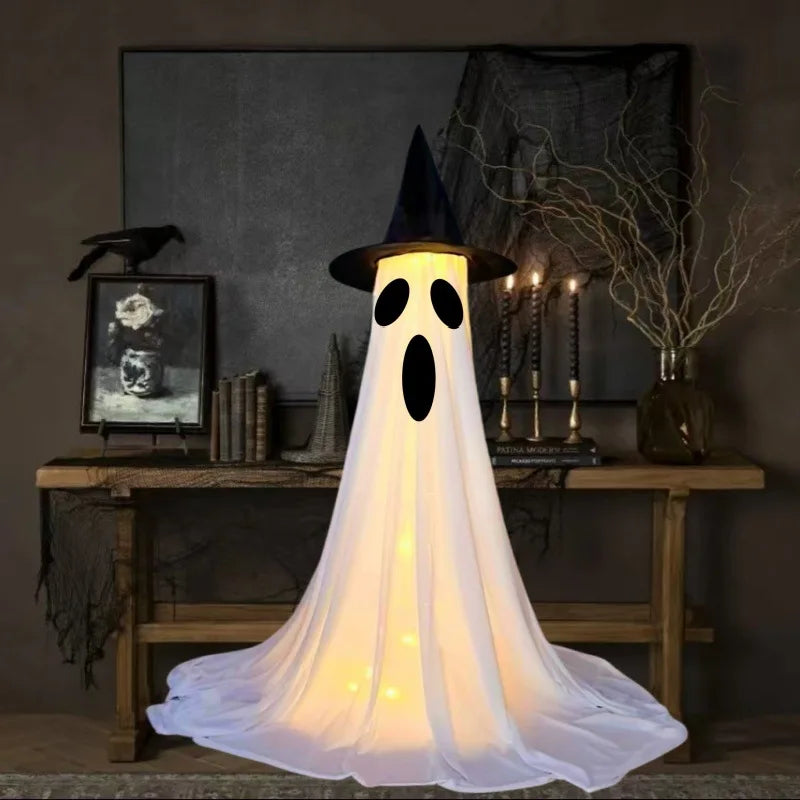 Halloween Glowing Ghosts – Outdoor Yard & Porch Decorations