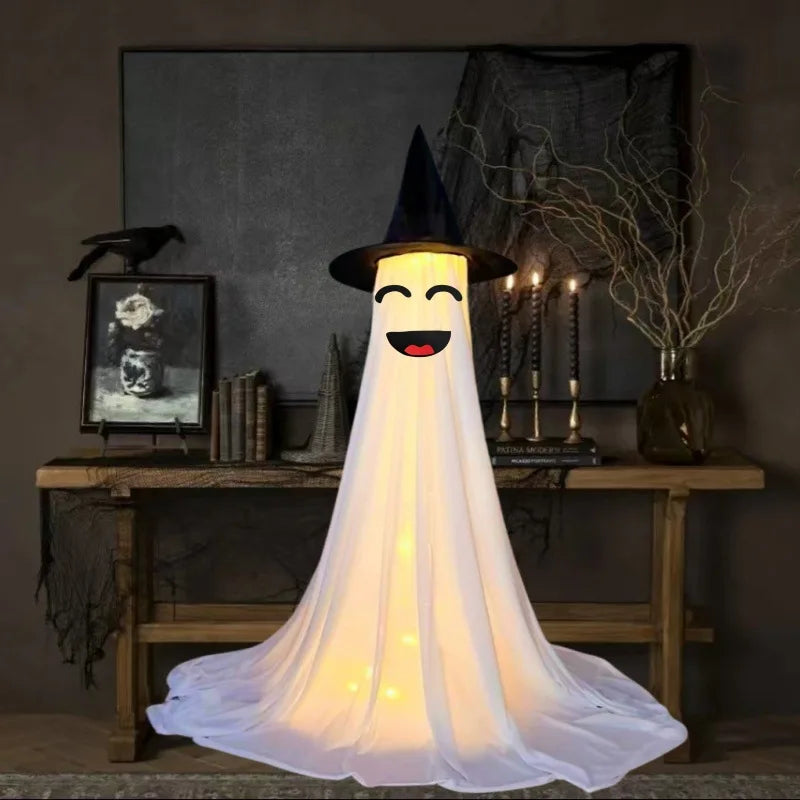 Halloween Glowing Ghosts – Outdoor Yard & Porch Decorations