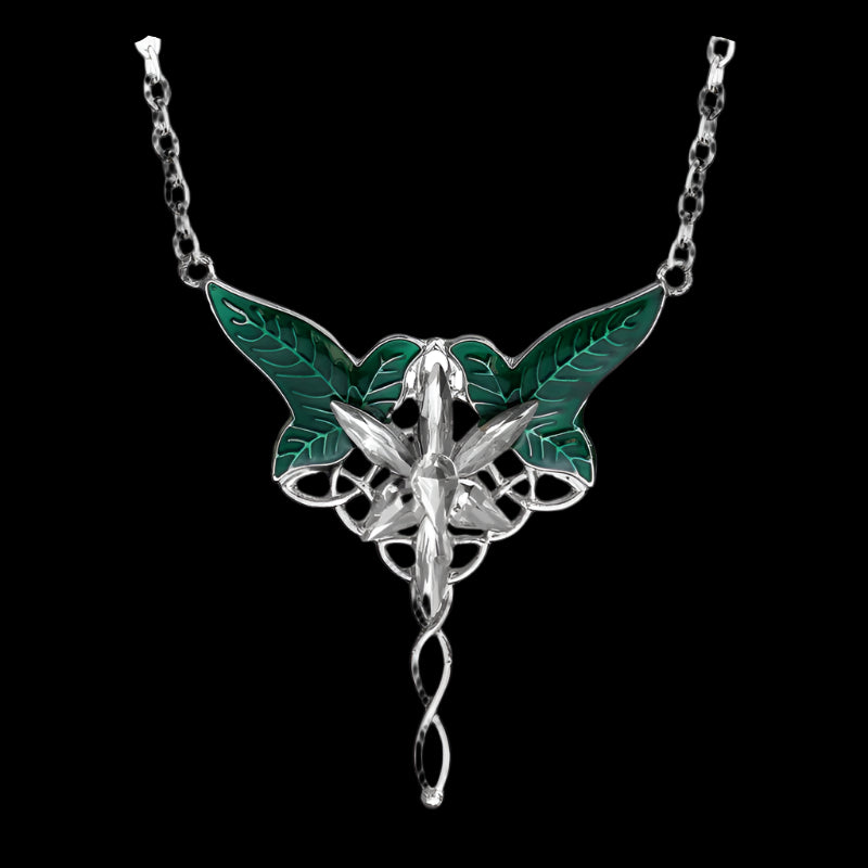 Elven Leaf Necklace | LOTR Leaf Pendant | Fiction Edge