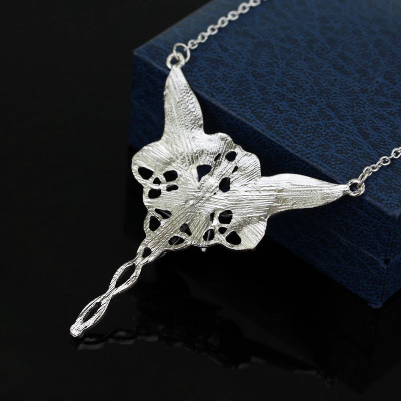 Elven Leaf Necklace | LOTR Leaf Pendant | Fiction Edge