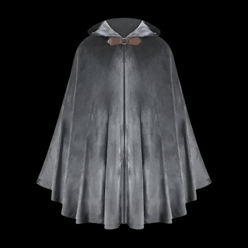 Gothic Hooded Cape | Medieval Velvet Cloak | FictionEdge