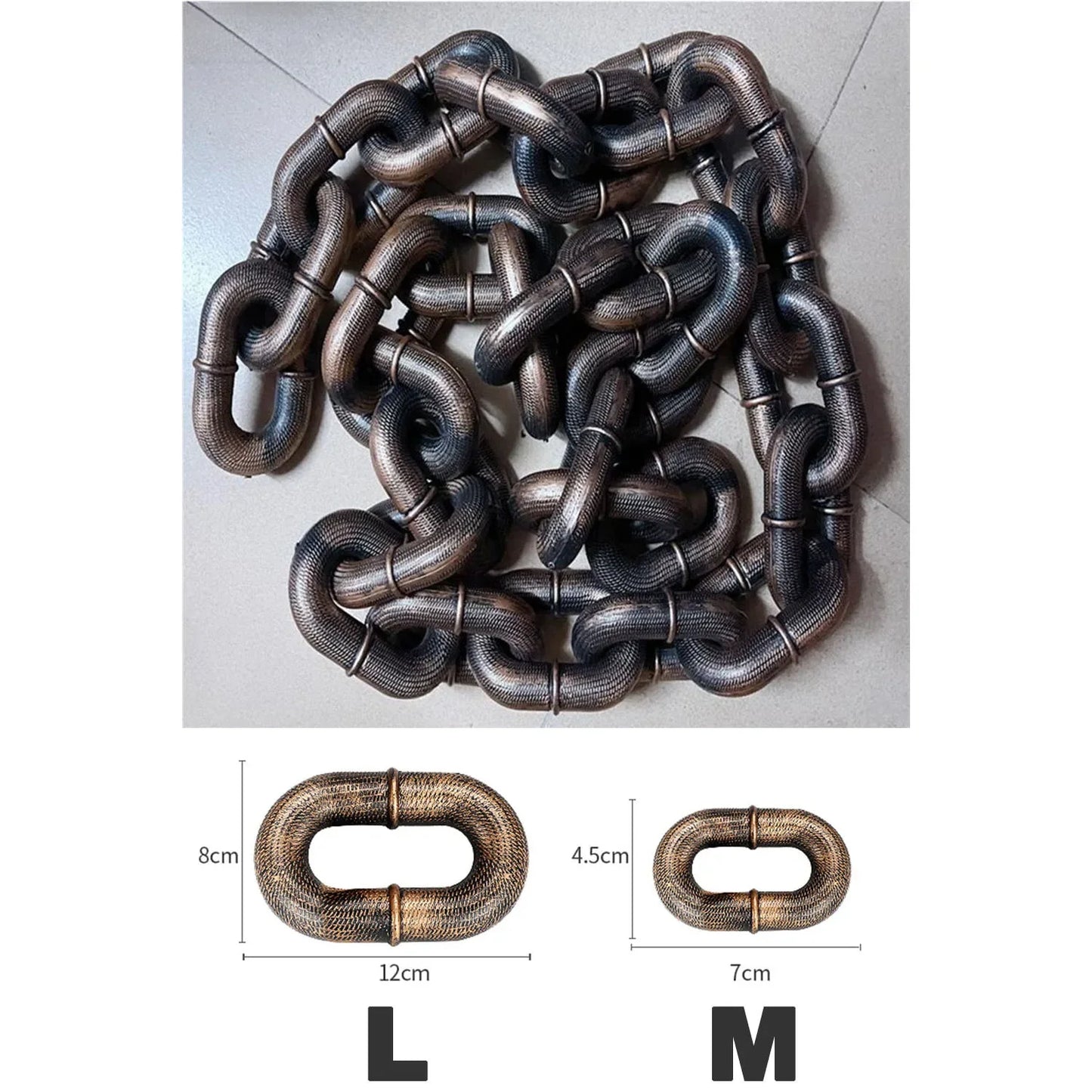 Halloween Pet Chain Leash – Funny Big Gold Plastic Dog Lead