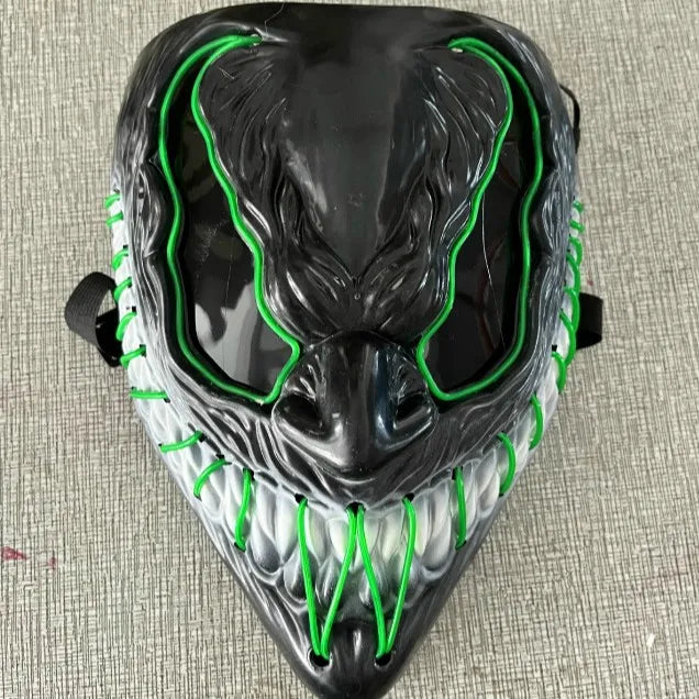 Marvel Venom LED Mask – Glow Cosplay Full Face Halloween Party Prop