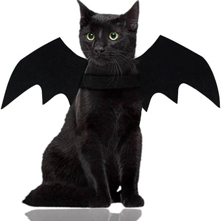 Cute Cat & Dog Bat Wings – Pet Halloween Cosplay Costume