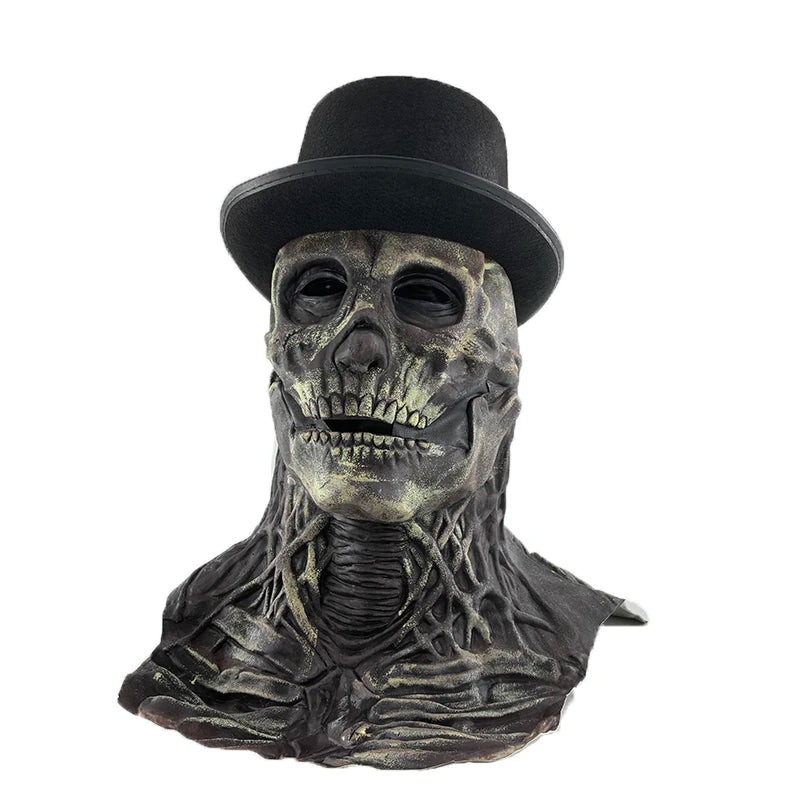 Full Head Skeleton Mask – Realistic Latex Halloween Cosplay Prop
