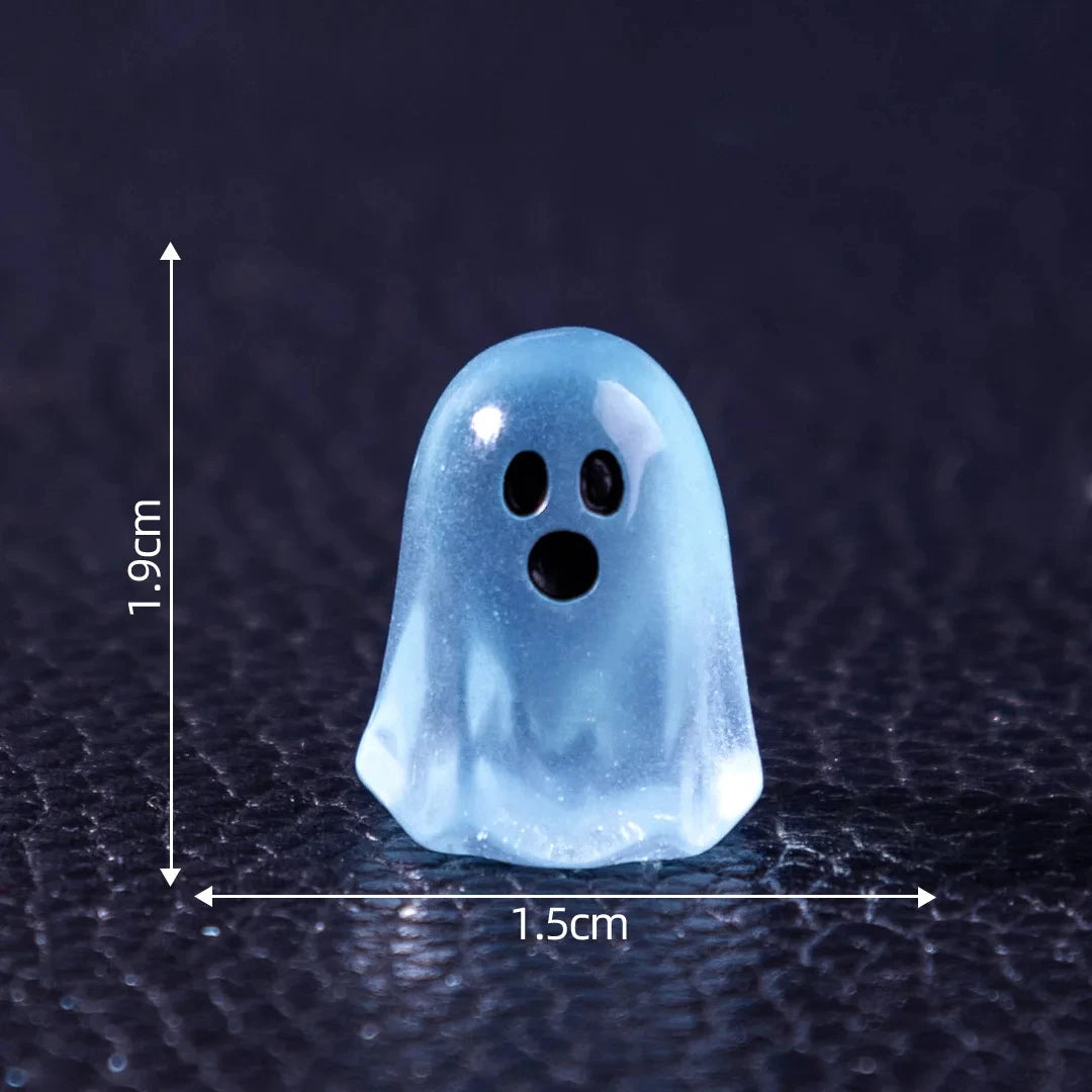 10/20/50pcs Glowing Ghost Miniatures – Halloween Resin Decorations
