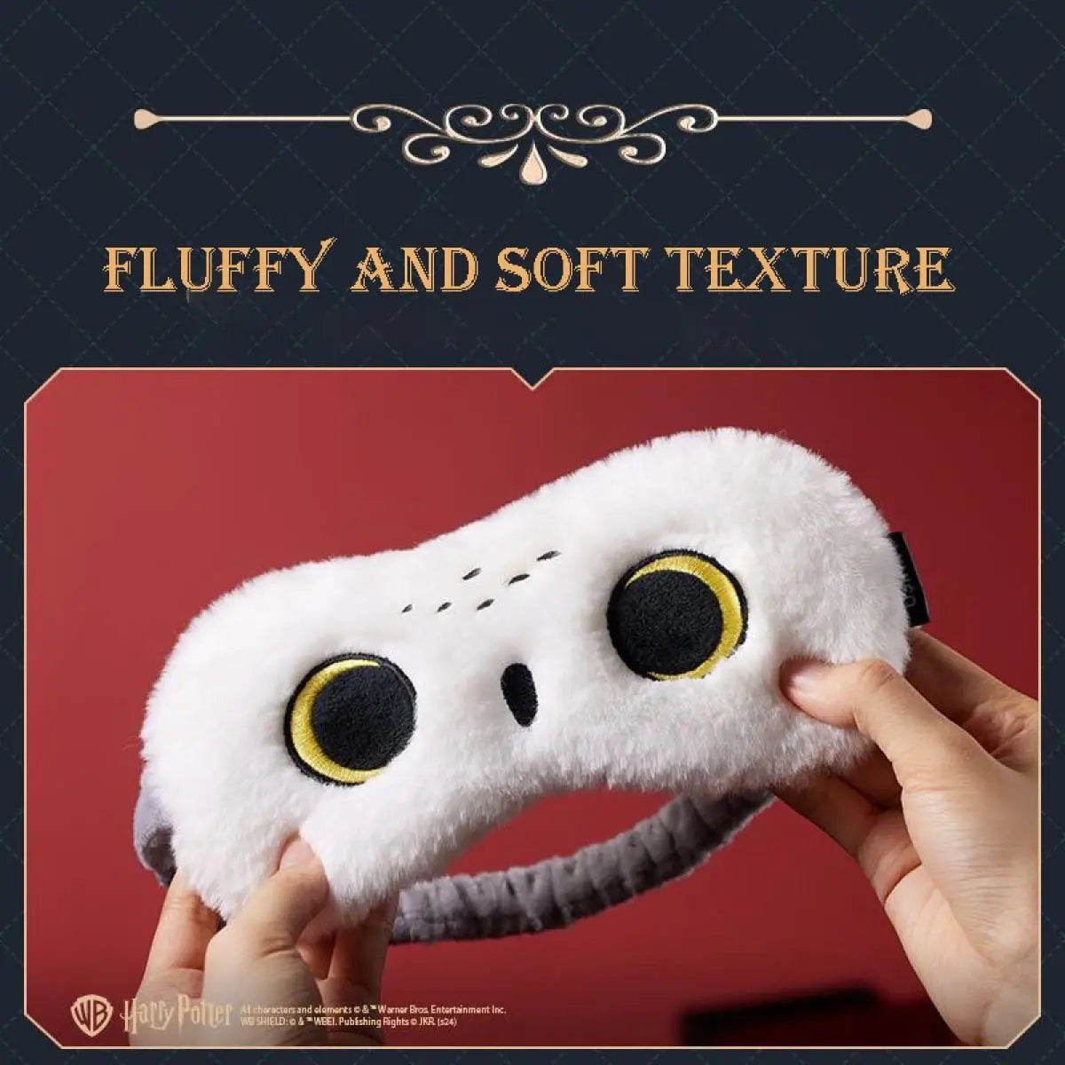 Fiction Edge | MINISO Harry Potter Hedwig Plush Eye Mask | Cozy Sleep Essential