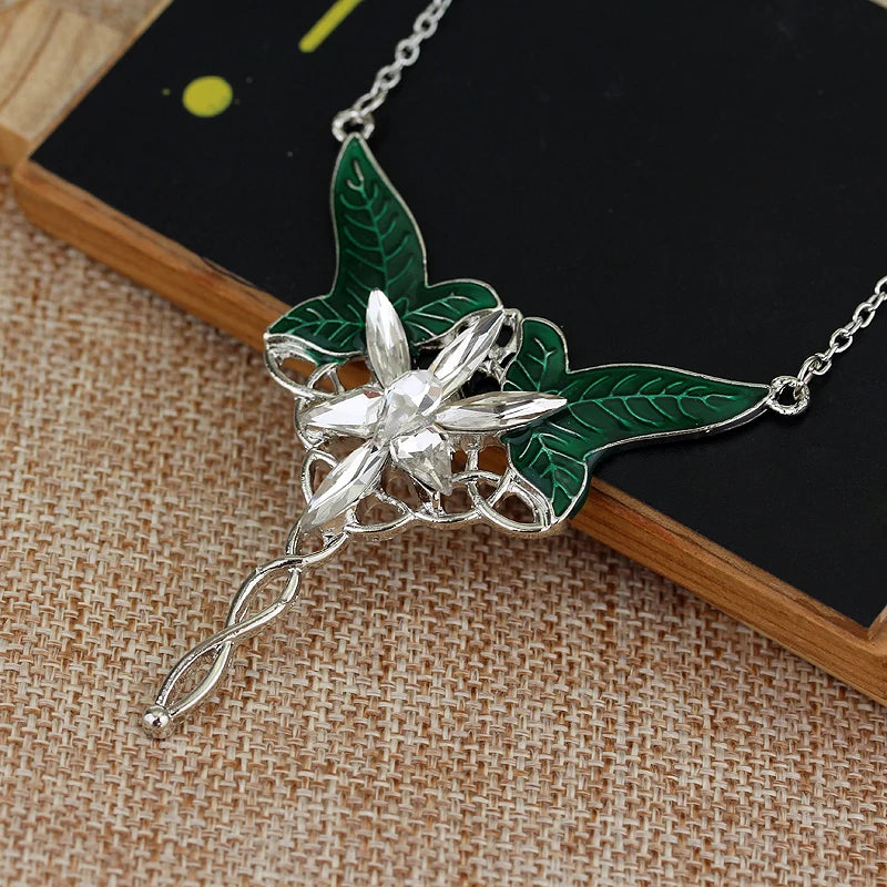 Elven Leaf Necklace | LOTR Leaf Pendant | Fiction Edge