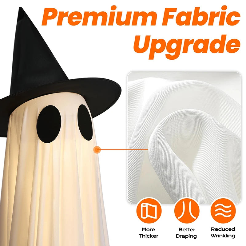 Halloween Glowing Ghosts – Outdoor Yard & Porch Decorations