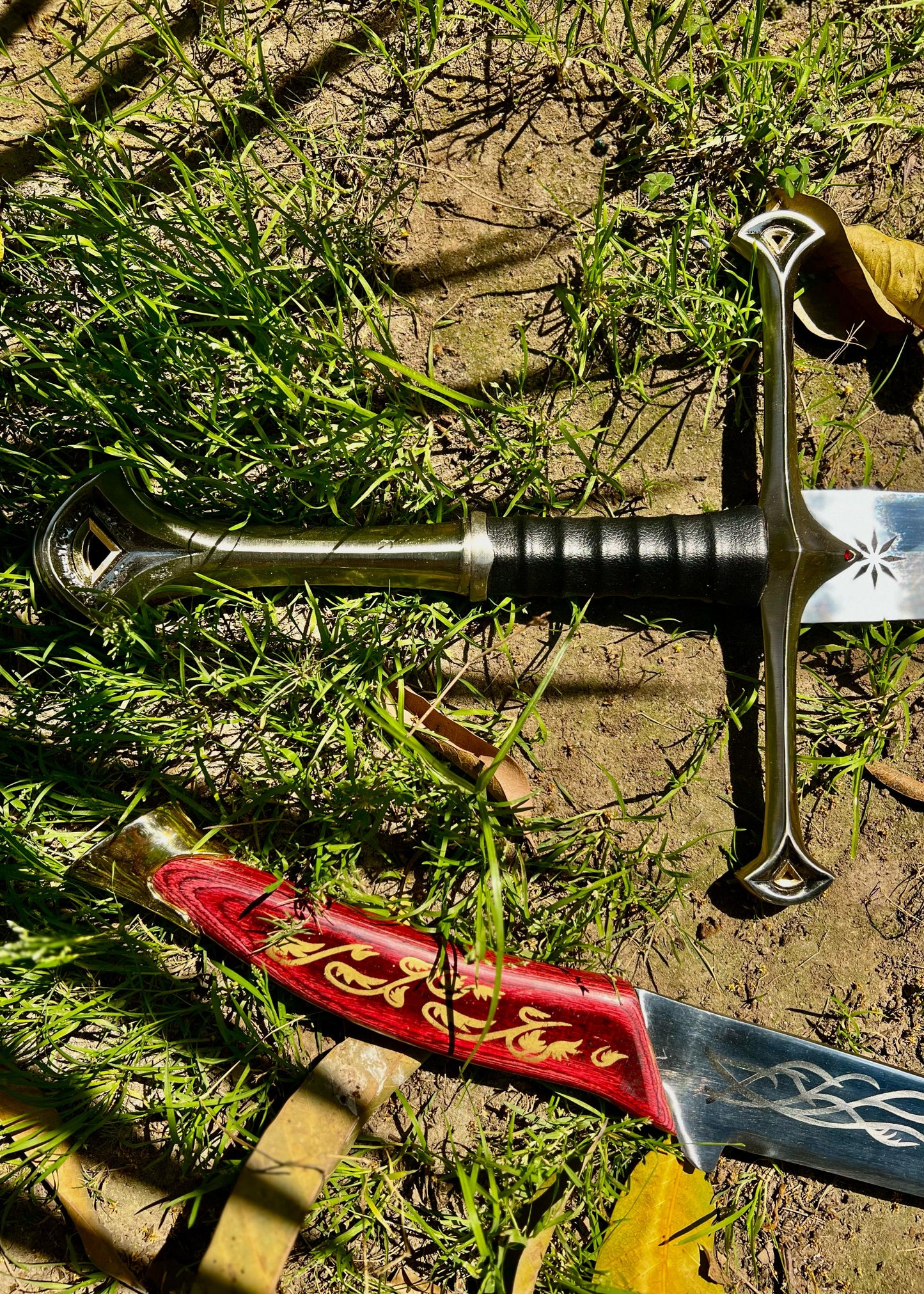 The Royal Heirloom Set | Andúril & Hadhafang Sword Bundle | LOTR Steel Replicas