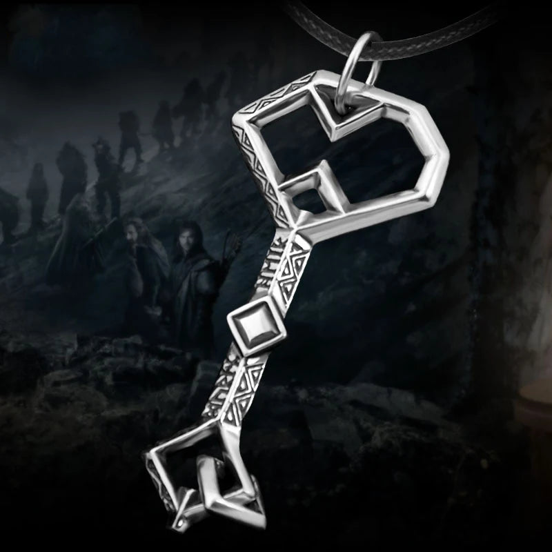 Thorin Oakenshield Key Necklace | LOTR Titanium Steel Pendant | Fiction Edge