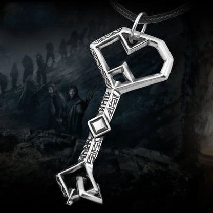 Thorin Oakenshield Key Necklace | LOTR Titanium Steel Pendant | Fiction Edge