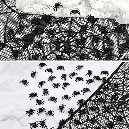 Realistic Black Spiders – Halloween & Haunted House Decor