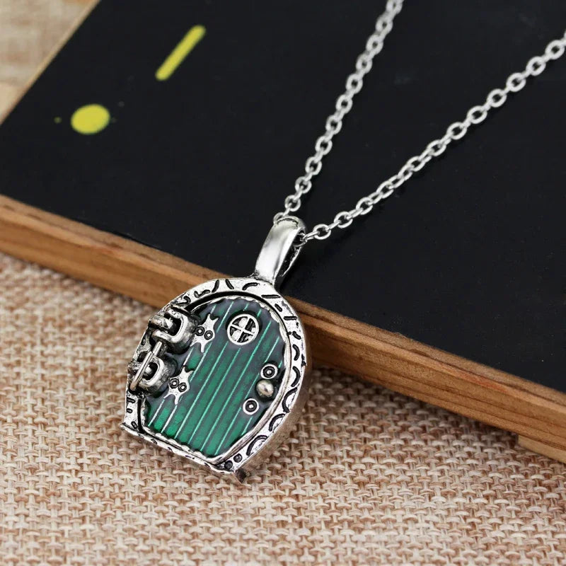 Hobbiton Green Door Pendant Necklace