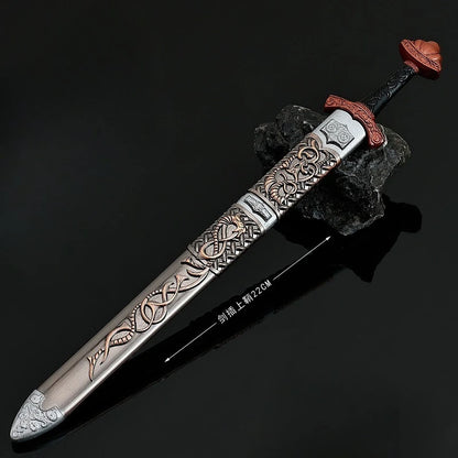Mini Viking Sword Model – 22cm Decorative Norse Longsword Collectible