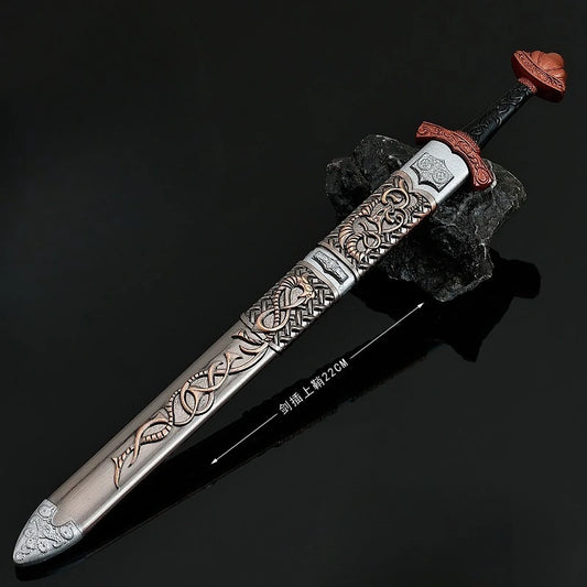 Mini Viking Sword Model – 22cm Decorative Norse Longsword Collectible