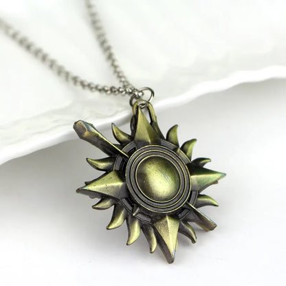 Fire and Blood House Targaryen Dragon Necklace A Song of Ice and Fire Metal Pendant Necklace for Women Men Fans Choker Jewelry
