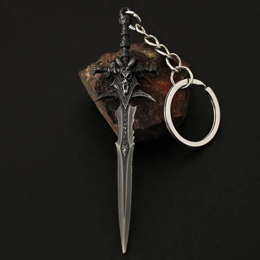 Fiction Edge Frostmourne Keychain Mini Sword – 9cm Alloy WoW Replica