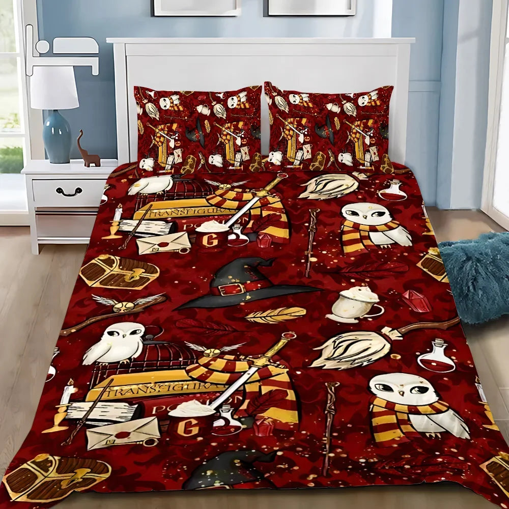 Harry Potter Duvet Cover Set | Bedding for Kids & Adults | Single to Large Sizes