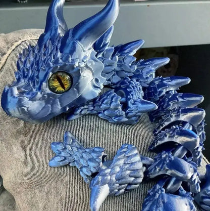 Articulated Magic Dragon Figure – 3D Printed Collectible