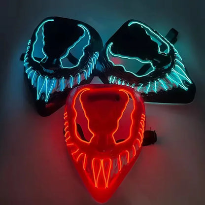 Marvel Venom LED Mask – Glow Cosplay Full Face Halloween Party Prop