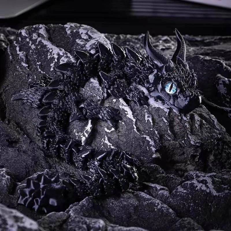 Articulated Magic Dragon Figure – 3D Printed Collectible