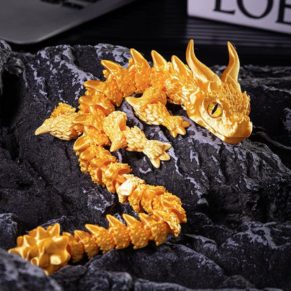 Articulated Magic Dragon Figure – 3D Printed Collectible
