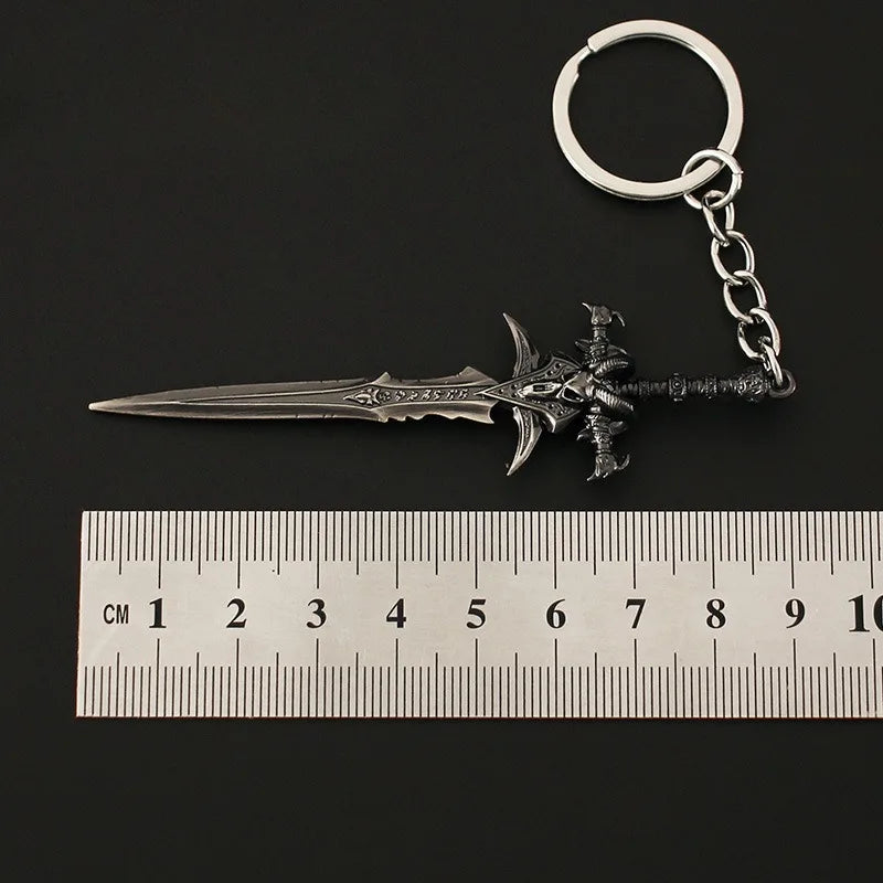 Fiction Edge Frostmourne Keychain Mini Sword – 9cm Alloy WoW Replica