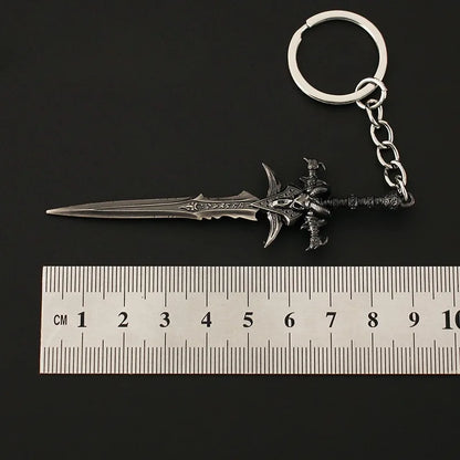 Fiction Edge Frostmourne Keychain Mini Sword – 9cm Alloy WoW Replica