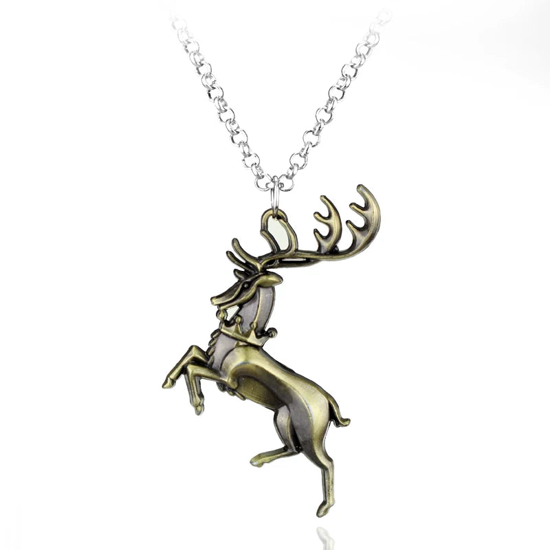 Fire and Blood House Targaryen Dragon Necklace A Song of Ice and Fire Metal Pendant Necklace for Women Men Fans Choker Jewelry