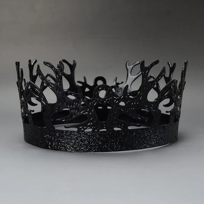 1pc Game of Thrones Joffrey Baratheon Black Crown Men's King Tiara for Pageants Cosplay Medieval Gothic Hair Accessories Themed