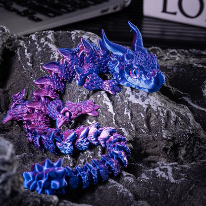 Articulated Magic Dragon Figure – 3D Printed Collectible