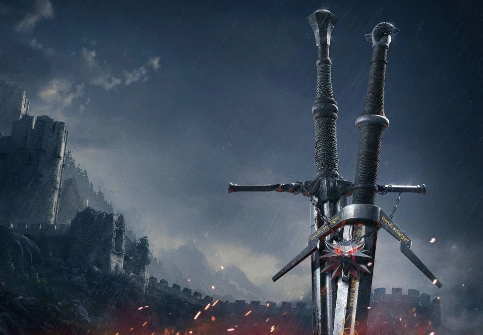 Geralt’s Silver Sword Mini Metal Replica – The Witcher Collectible