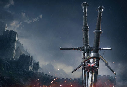 Geralt’s Silver Sword Mini Metal Replica – The Witcher Collectible