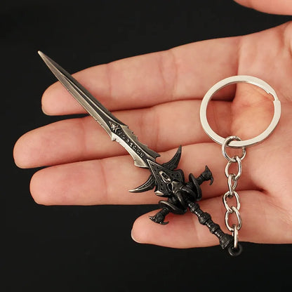 Fiction Edge Frostmourne Keychain Mini Sword – 9cm Alloy WoW Replica
