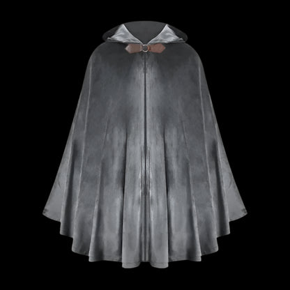 Gothic Hooded Cape | Medieval Velvet Cloak | FictionEdge