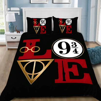Harry Potter Duvet Cover Set | Bedding for Kids & Adults | Single to Large Sizes