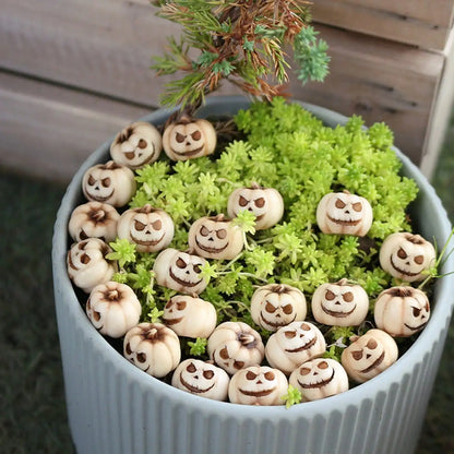 20pcs Mini Resin Pumpkins – Realistic Halloween Party & Garden Décor
