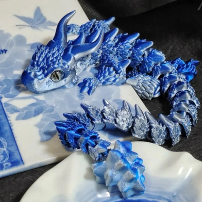 Articulated Magic Dragon Figure – 3D Printed Collectible