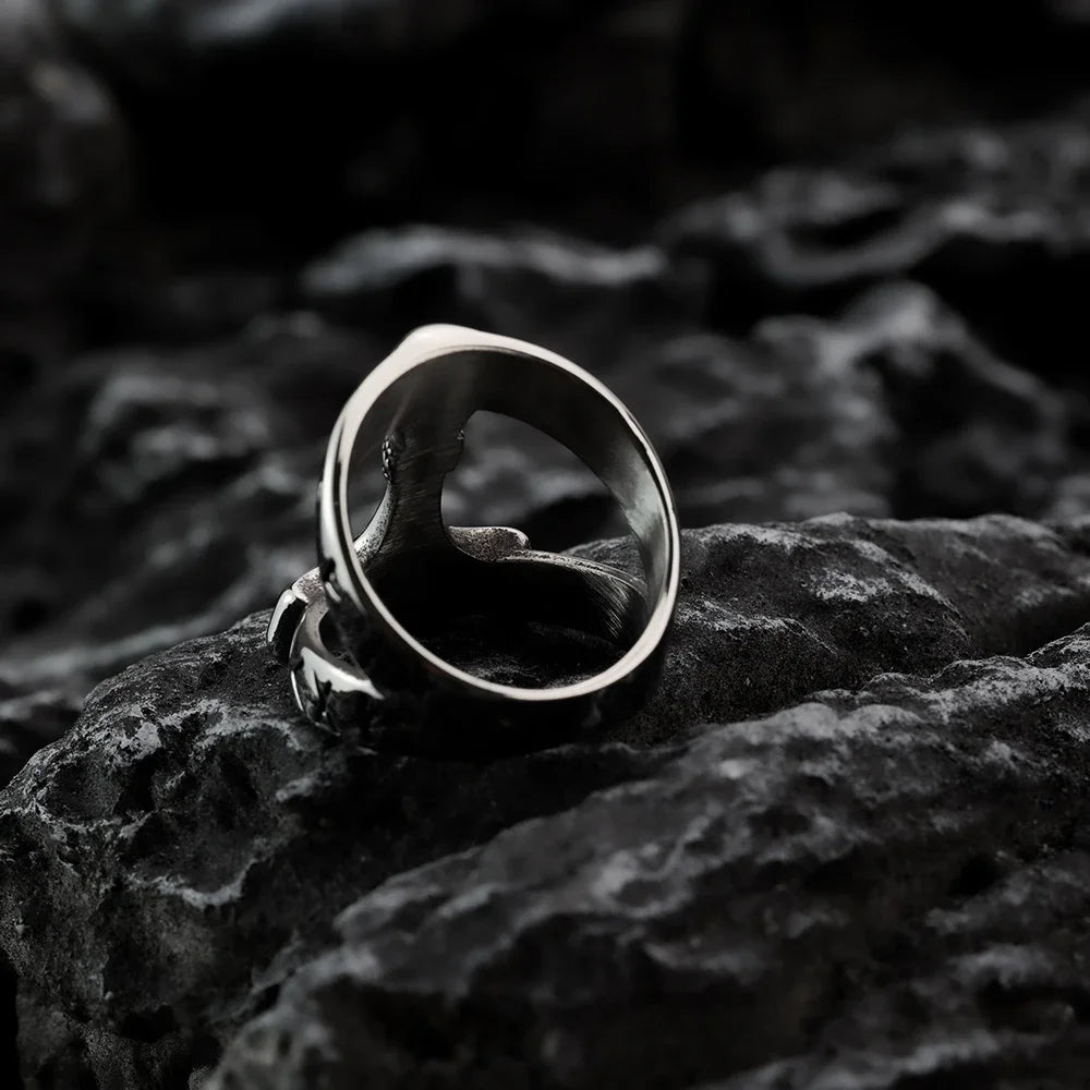 Odin Thunderhammer Viking Ring – Nordic Stainless Steel Men’s Ring