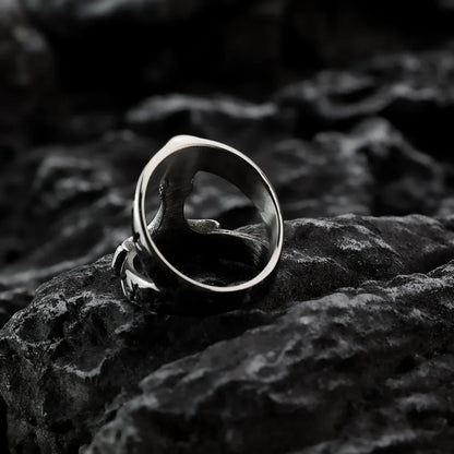 Odin Thunderhammer Viking Ring – Nordic Stainless Steel Men’s Ring