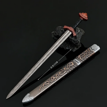 Mini Viking Sword Model – 22cm Decorative Norse Longsword Collectible